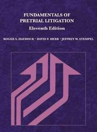 bokomslag Fundamentals of Pretrial Litigation
