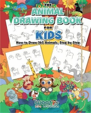 Woo! Jr. Kids Activities - Animal Drawing Book for Kids, Häftad