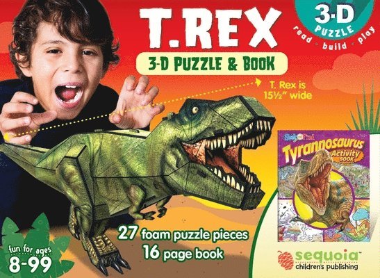 T. Rex: 3D Puzzle and Book [With Puzzle] 1
