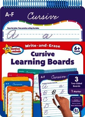 Sequoia Children's Publishing - Active Minds Write-And-Erase Cursive Learning Boards, Häftad