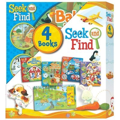 Sequoia Children's Publishing - Seek and Find: 4-Book Slipcase Set, Kartonnage
