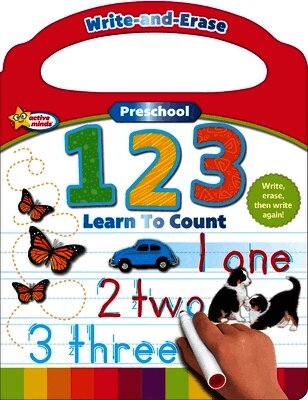 Sequoia Children's Publishing - Active Minds Write-And-Erase Preschool 123, Kartonnage