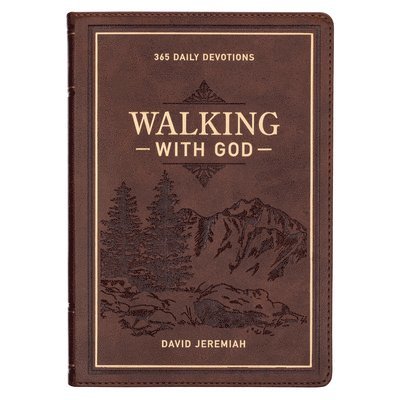 Devotional Walking with God Large Print Faux Leather 1