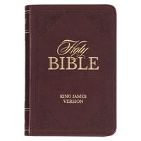 bokomslag KJV Holy Bible, Mini Pocket Size, Faux Leather Red Letter Edition - Ribbon Marker, King James Version, Burgundy