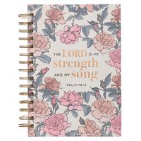 bokomslag Large Wire Journal My Strength and My Song Psalm 118:14