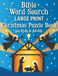 bokomslag Bible Word Search Large Print Christmas Puzzle Book for Kids and Adults