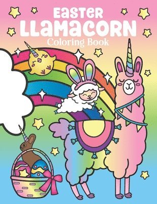 Easter Llamacorn Coloring Book 1