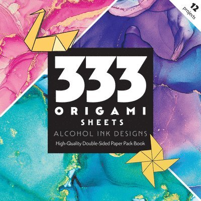 333 Origami Sheets Alcohol Ink Designs 1
