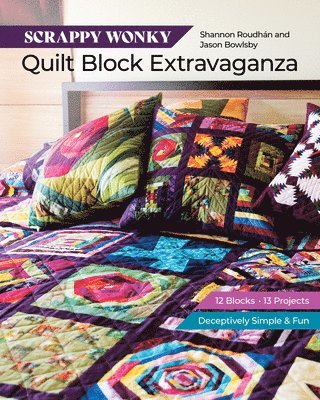 Scrappy Wonky Quilt Block Extravaganza 1