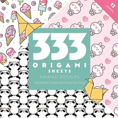 bokomslag 333 Origami Sheets Kawaii Designs