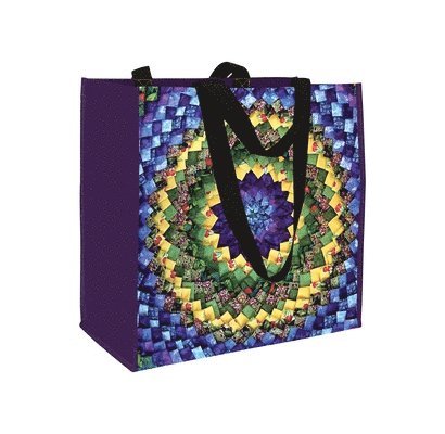 Pinecone Quilt Eco Tote: Reusable Grocery and Shopping Bag, Lightweight Folding Gift Tote Bag 1