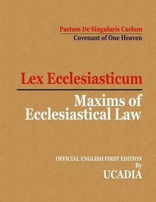 Maxims of Ecclesiastical Law 1