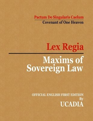 bokomslag Maxims of Sovereign Law