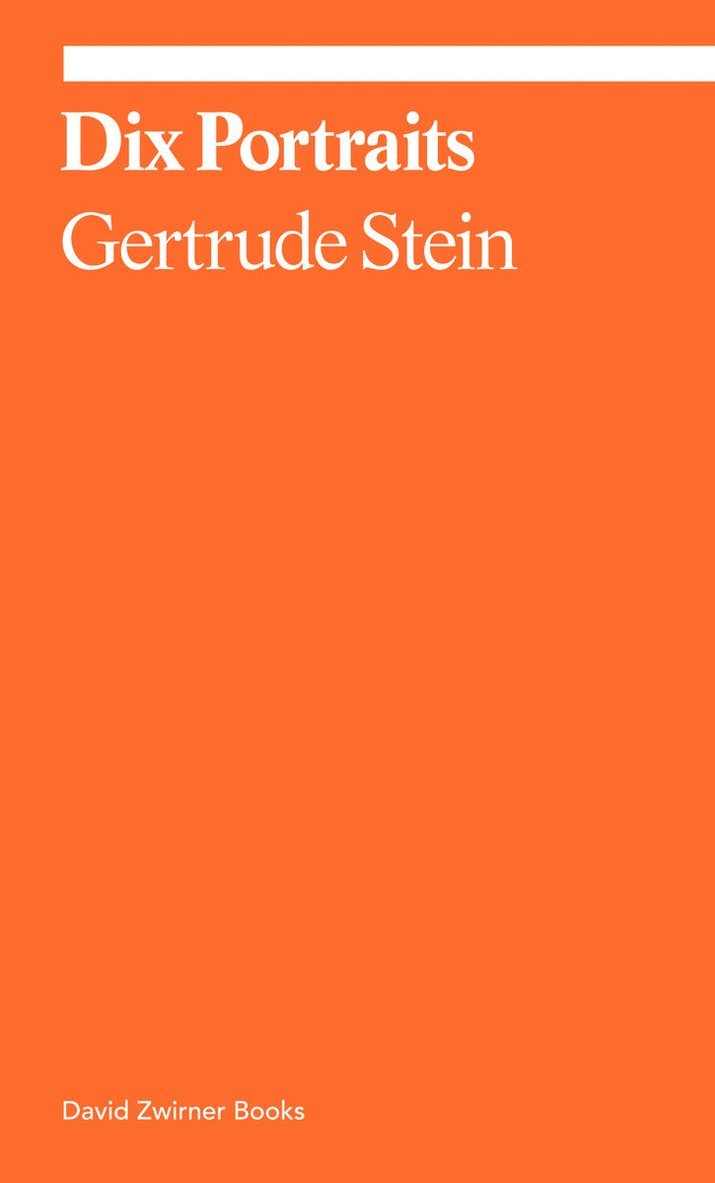 Gertrude Stein, Lynne Tillman - Dix Portraits, Häftad