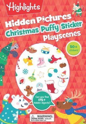 Christmas Hidden Pictures Puffy Sticker Playscenes, Häftad