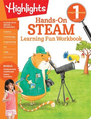 bokomslag First Grade Hands-On STEAM Learning Fun Workbook