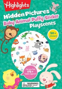 bokomslag Baby Animal Hidden Pictures Puffy Sticker Playscenes