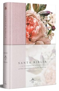 bokomslag Biblia Reina Valera 1960 Letra Grande. Tapa Dura, Tela Rosada Con Flores, Tamaño Manual / Bible Rvr 1960. Handy Size, Large Print, Hardcover, Pink
