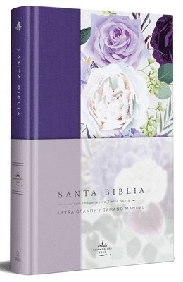 bokomslag Biblia Rvr1960 Tapa Dura Y Tela Morada Con Flores Tamaño Manual / Spanish Bible Rvr 1960 Handy Size Large Print Hardcover Cloth with Purple Floral