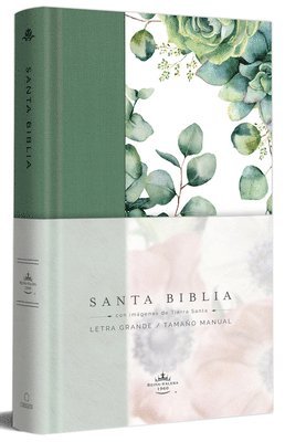 bokomslag Biblia Rvr 1960 Letra Grande Tapa Dura Y Tela Verde Con Flores Tamaño Manual / Bible Rvr 1960 Handy Size Large Print Hardcover Cloth with Green Floral