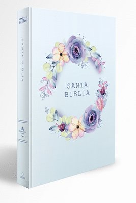 Reina Valera Revisada 1960 - Biblia Rvr 1960 Letra Grande, Manual, Tapa Dura Con Nombres de Dios, Flores Azul / Spanish Bible Rvr 1960 Handy Size, Lp, Hc with Names of God, Blue F, Inbunden