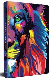 bokomslag Biblia Rvr 1960 Letra Grande, Tamaño Manual, Tapa Dura León de Juda Arcoíris / Spanish Bible Rvr 1960 Handy Size Large Print Hardcover Rainbow Lion of Judah