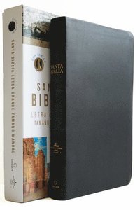 bokomslag Biblia Reina Valera 1960 Letra Grande. Piel Premier Negro, Índice, Tamaño Manual / Spanish Bible Rvr 1960 Handy Size, Large Print, Index Tabs, Bonded