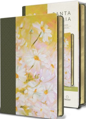 Biblia Reina Valera 1960 Letra Grande. Piel Verde Con Flores, Tamaño Manual / Sp Anish Bible Rvr 1960 Large Print. Imitation Green Leather with Flower 1