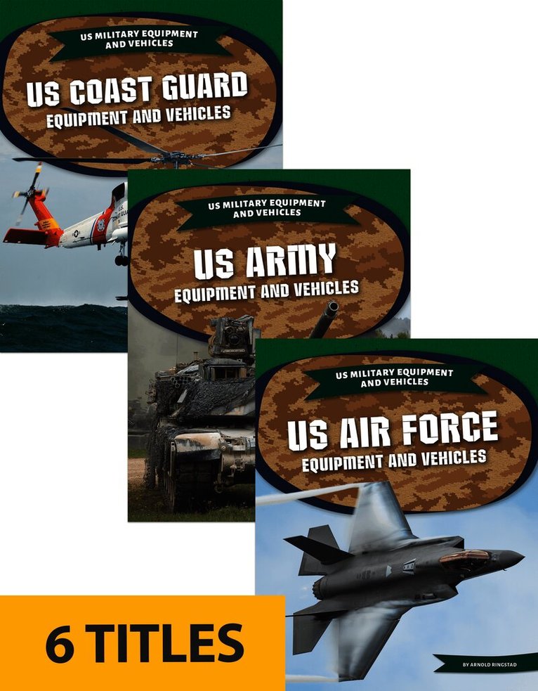 US Military Equipment and Vehicles (Set of 6)