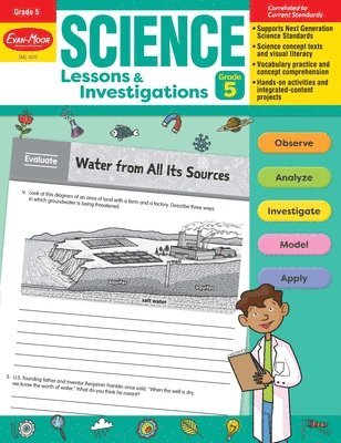 Evan-Moor Educational Publishers - Science Lessons and Investigations, Grade 5 Teacher Resource, Häftad
