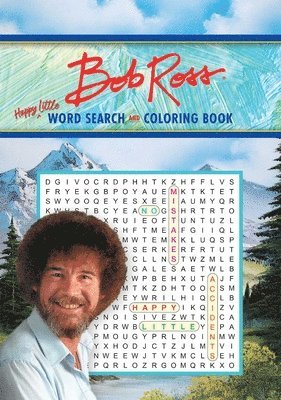 bokomslag Bob Ross Word Search and Coloring Book