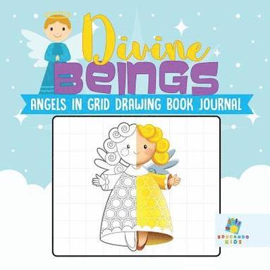 bokomslag Divine Beings Angels in Grid Drawing Book Journal