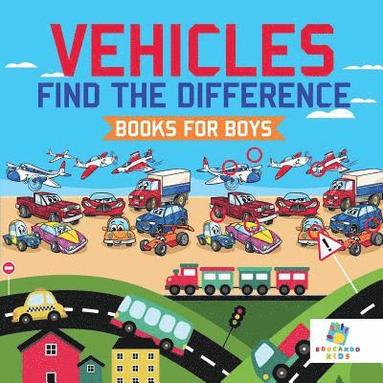 bokomslag Vehicles Find the Difference Books for Boys