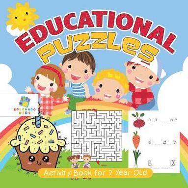 bokomslag Educational Puzzles Activity Book for 7 Year Old