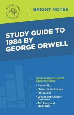 bokomslag Study Guide to 1984 by George Orwell
