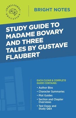 bokomslag Study Guide to Madame Bovary and Three Tales by Gustave Flaubert