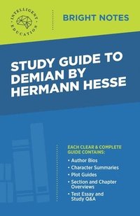 bokomslag Study Guide to Demian by Hermann Hesse