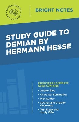 Study Guide to Demian by Hermann Hesse 1