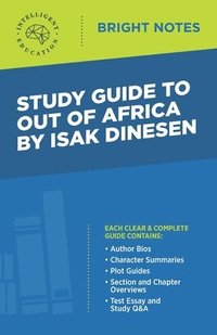 bokomslag Study Guide to Out of Africa by Isak Dinesen