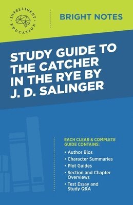Study Guide to The Catcher in the Rye by J.D. Salinger, Häftad