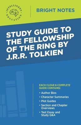 bokomslag Study Guide to The Fellowship of the Ring by JRR Tolkien