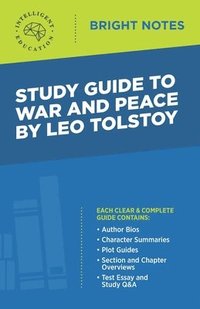 bokomslag Study Guide to War and Peace by Leo Tolstoy