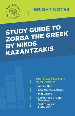 Study Guide to Zorba the Greek by Nikos Kazantzakis 1