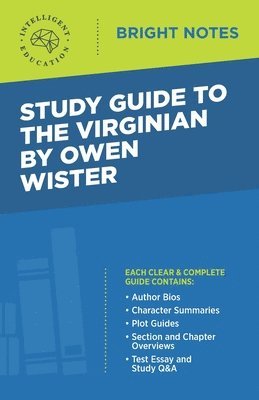 bokomslag Study Guide to The Virginian by Owen Wister