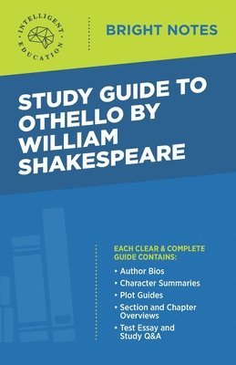 bokomslag Study Guide to Othello by William Shakespeare