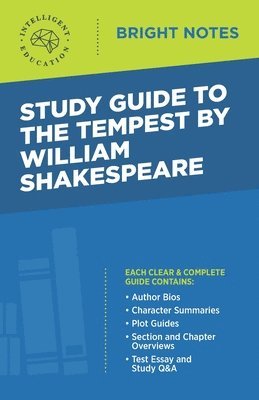 Study Guide to The Tempest by William Shakespeare 1