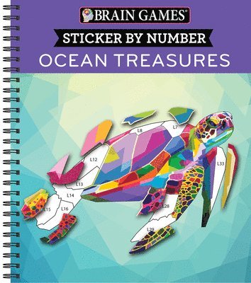 Brain Games - Sticker by Number: Ocean Treasures 1