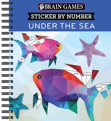 Brain Games - Sticker by Number: Under the Sea - 2 Books in 1 (42 Images to Sticker) 1