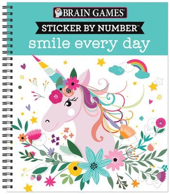 Publications International Ltd, New Seasons - Brain Games - Sticker by Number: Smile Every Day, Häftad