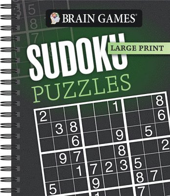Publications International Ltd, Brain Games - Brain Games - Large Print: Sudoku Puzzles (Dark Gray), Häftad